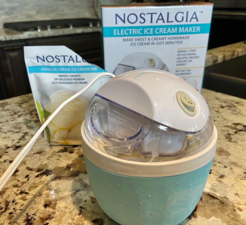 Nostalgia brand store ice cream maker