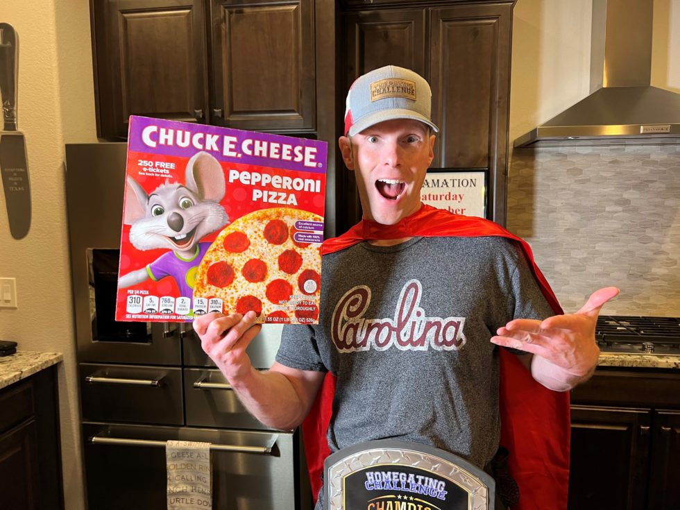 Chuck E Cheese Frozen Pizza Review Tailgating Challenge