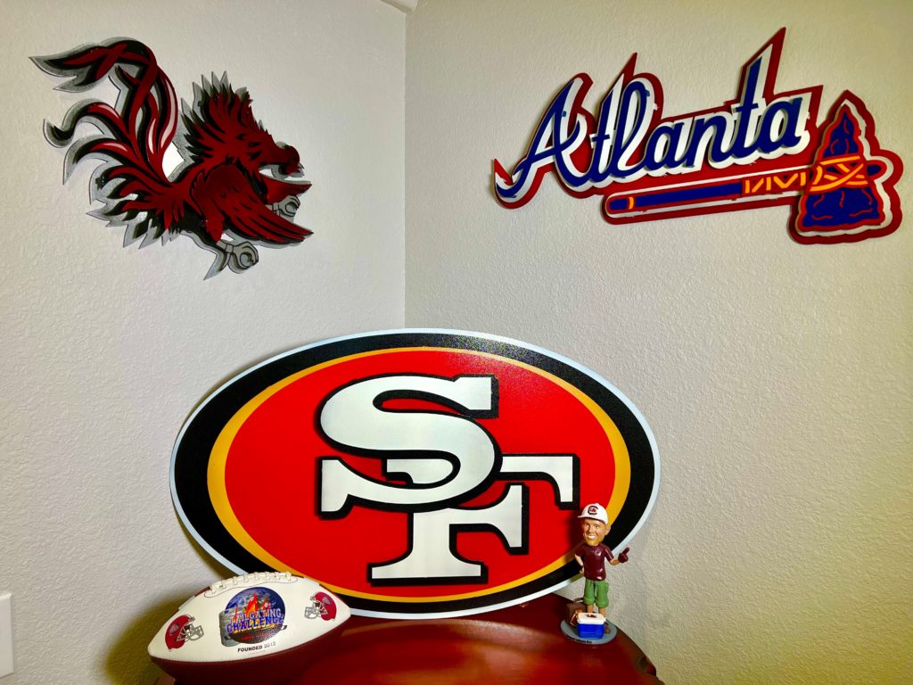 San Francisco 49ers Metal Wall Art – Hex Head Art